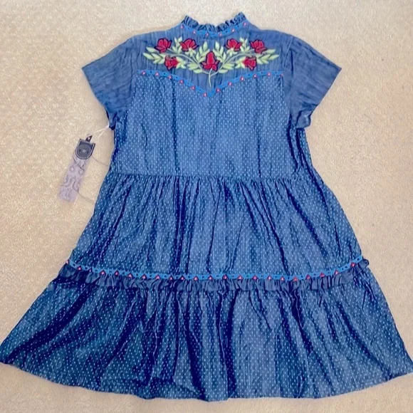 NWT Claudette Denim Rodeo Dress -Double D Ranch - Picture 3 of 4